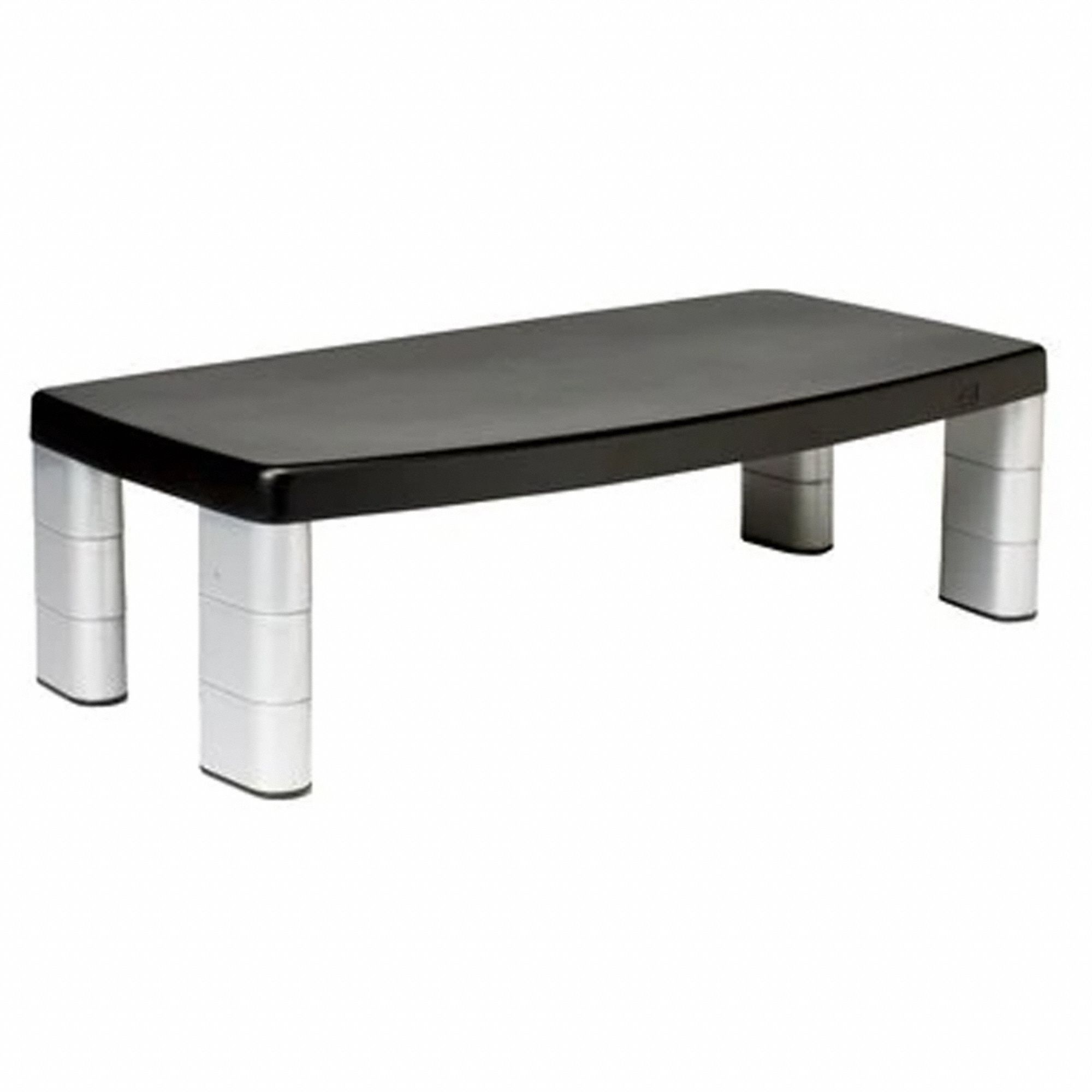 MONITOR STAND,5-7/8" H,20"W,BLACK/SILVER