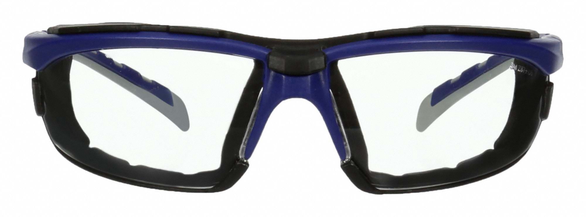 LUNETTES SÉCURITÉ DOUBLÉES MOUSSE, ANSI, PROTECT ANTI-UV/ANTI-BUÉE/ANTI-RAYURES, GRIS/NCE, PC/PLAST