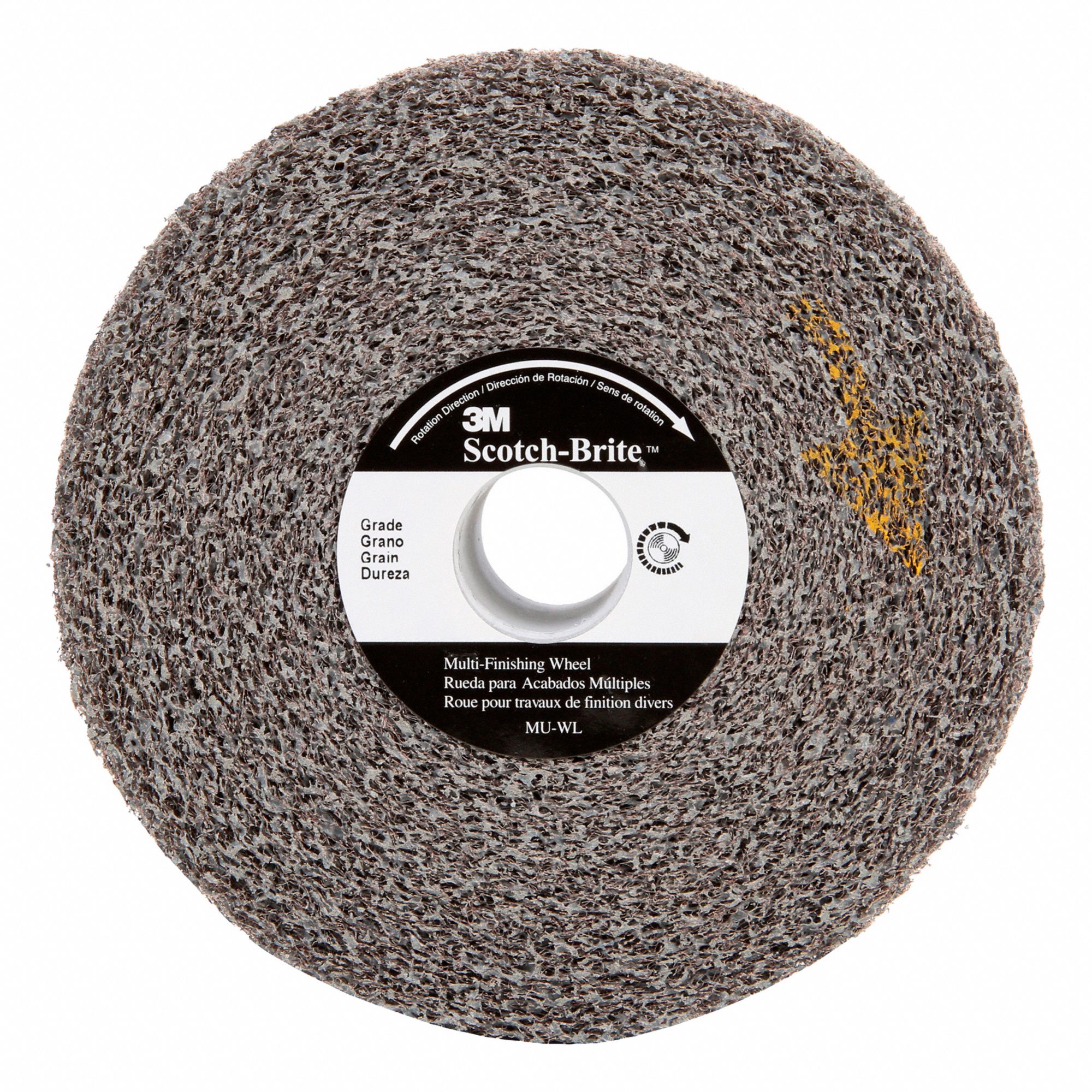 CONVOLUTE WHEEL,6 IN DIA,3IN FACE W,GREY