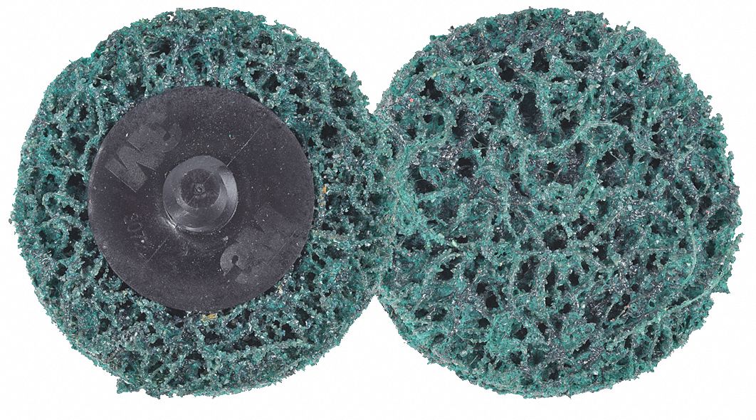 SANDING DISC ,QUICK-REMOVAL, RPM 18 000, GREEN, 2 IN, SILICONE CARBIDE FIBRE