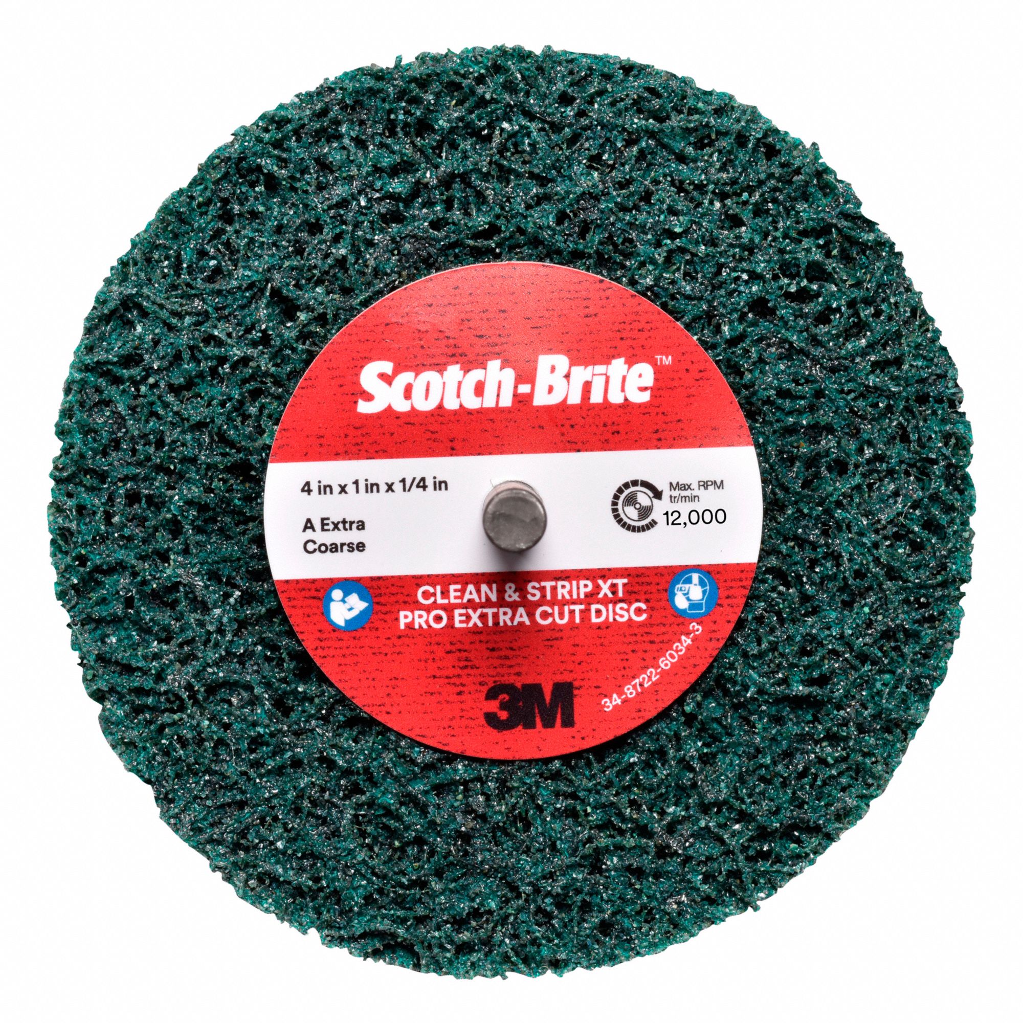 SCOTCH-BRITE CLEAN/STRIP DISC,4 IN DIA,12,000 RPM - 5359 - MMMSB21631 ...