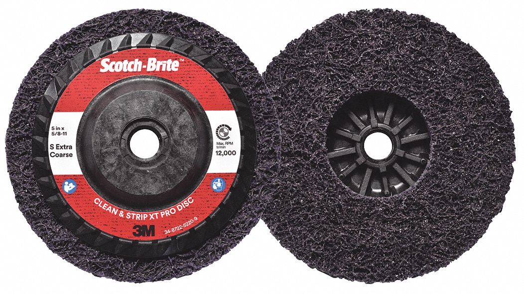 NON-WOVEN DEPRESSED CENTRE DISC, 5 IN X ⅝