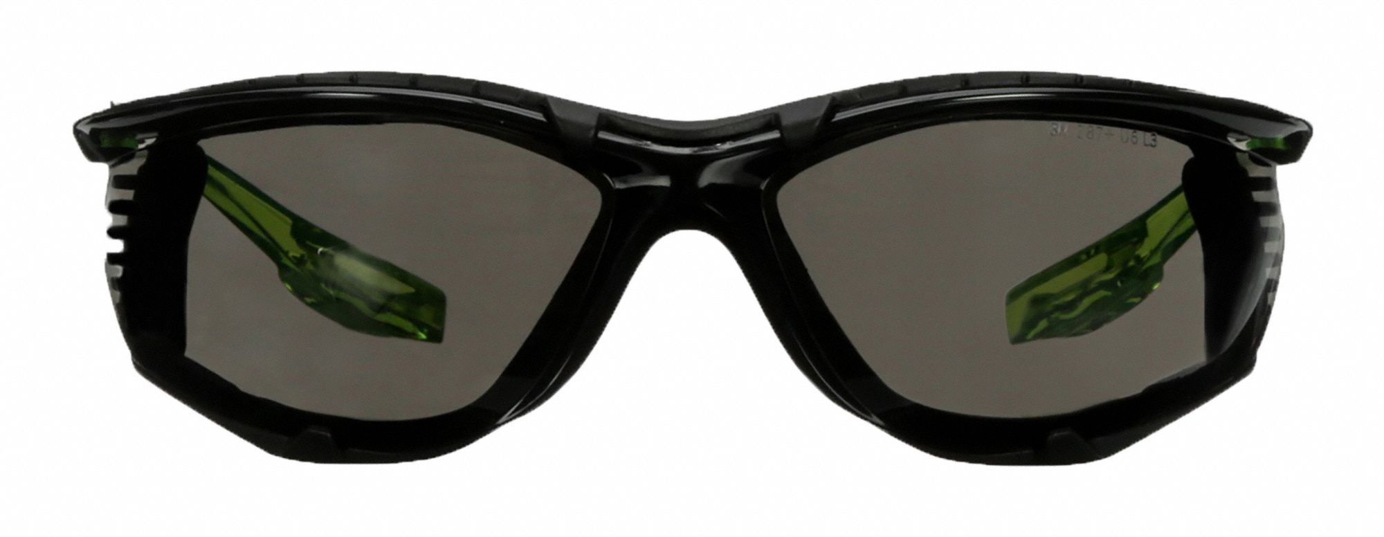 FOAM-LINED SAFETY GLASSES W CORD, ANSI, UV PROTECTION/ANTI-FOG, GREEN, PC