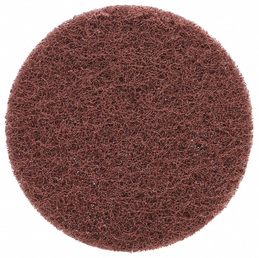 HOOK-AND-LOOP SURFACE CONDITIONING DISC, 5 IN DIAMETER, ALUMINUM OXIDE, MEDIUM