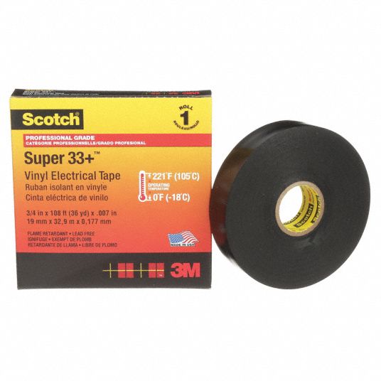 naar voren gebracht Buitenland terrorisme Gen Purpose, 3M™, Insulating Electrical Tape - 791TX2|33+-3/4X36YD-1 -  Grainger