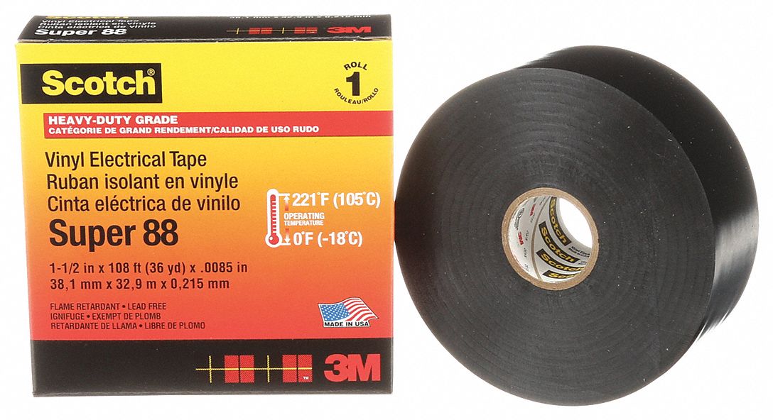 RUBAN MASTIC ISOL ÉLEC,RÉST FLM/CORROSION,NR,32 9/10 M X 12 7/10 MM X 8 1/2 MM,CAOUT/PVC