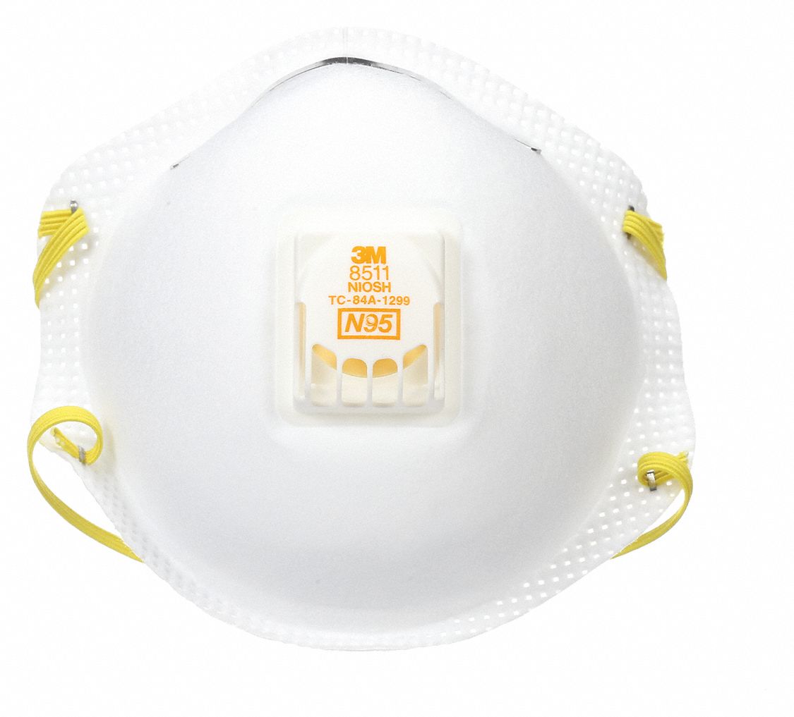 MASQUE FILTRANT AVEC SOUPAPE D'EXPIRATION, UNIVERSEL, NIOSH, MOULÉ, PQT DE 2