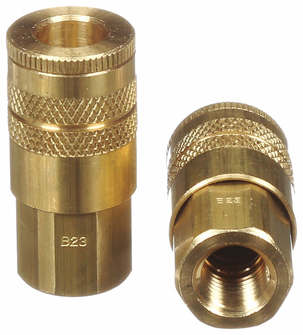 SOCKET, BRASS, HANSEN, HIGH-PRESSURE, ¼