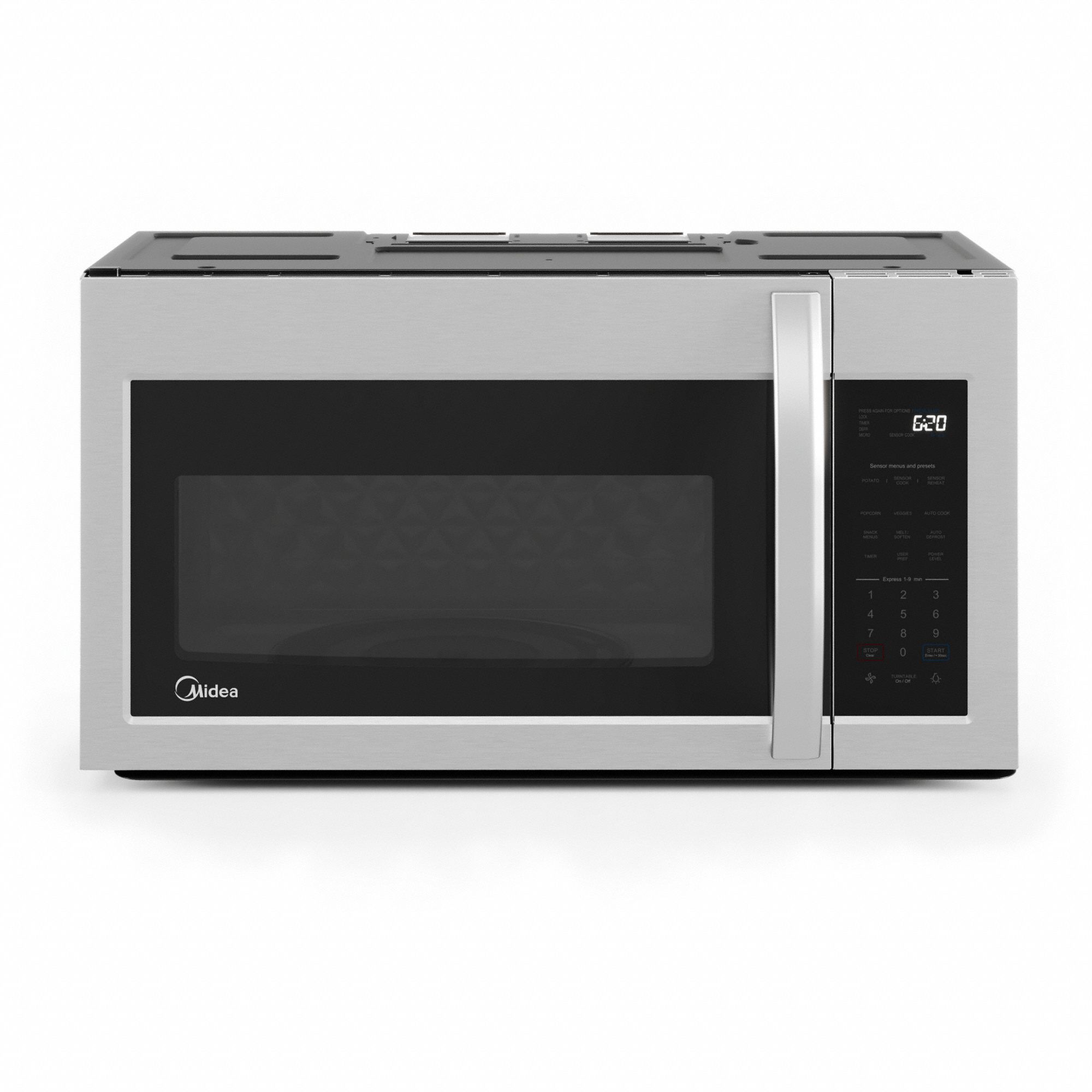 MIDEA, Stainless Steel, 1.9 cu ft Oven Capacity, Microwave 794GE8MMO19S3AST Grainger