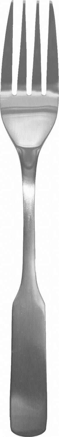 Dinner Fork: Manchester, 18/0, Stainless Steel, 7 1/2 in Overall Lg, Silver, Satin