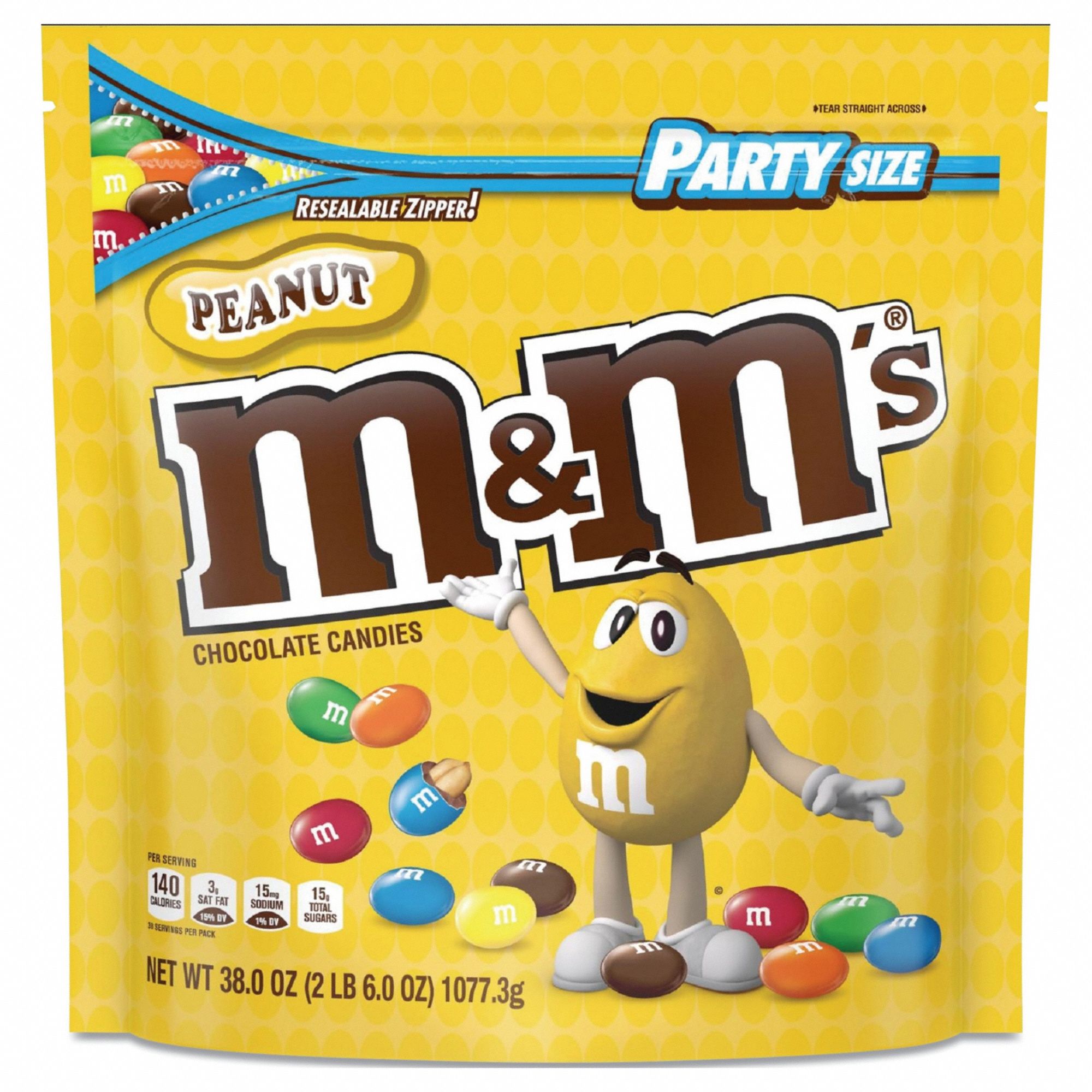 Candy: Milk Chocolate/Peanut, 38 oz Pack Size