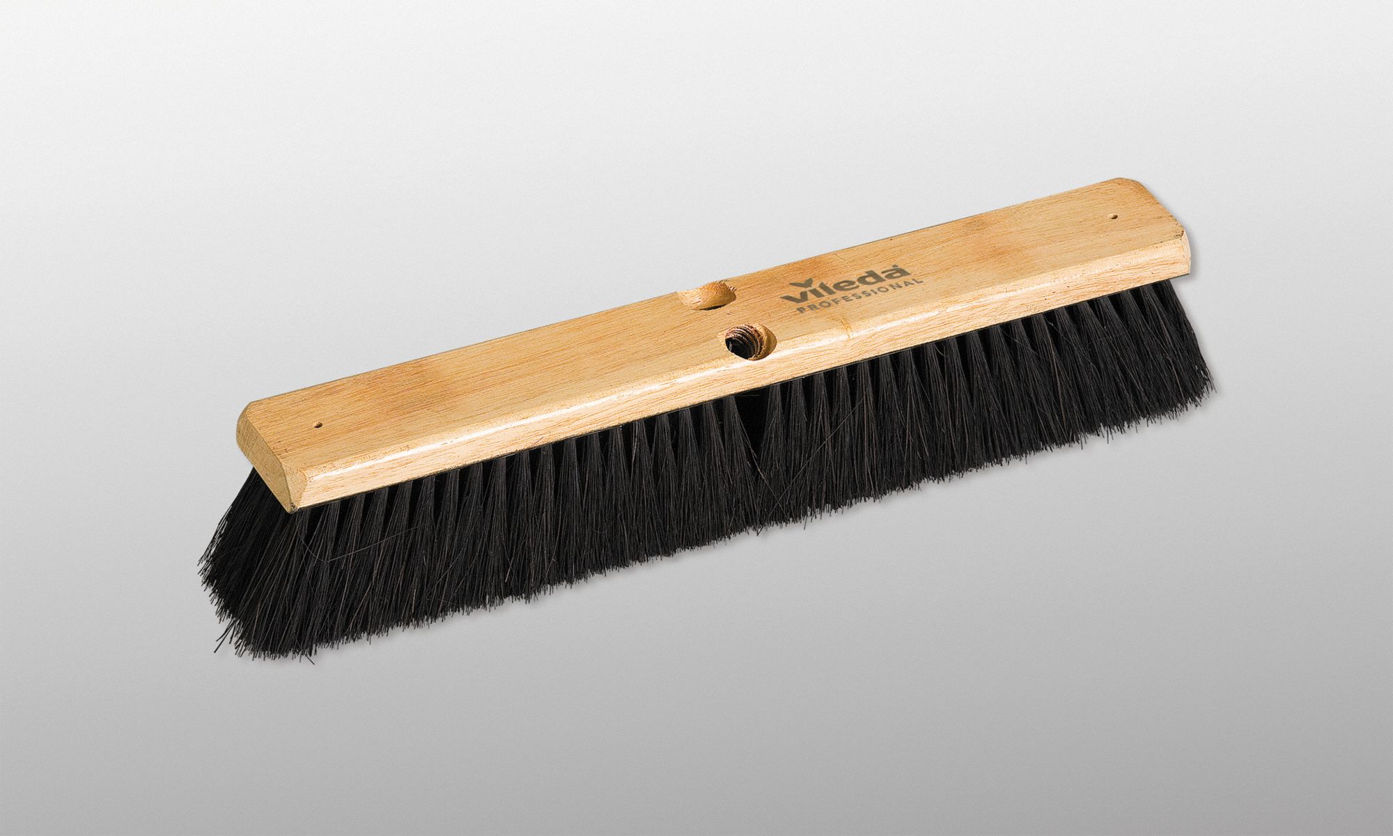 VILEDA PUSH BROOM,BLACK/BLUE,24 IN,MEDIUM-DUTY - Brooms - MNO134484