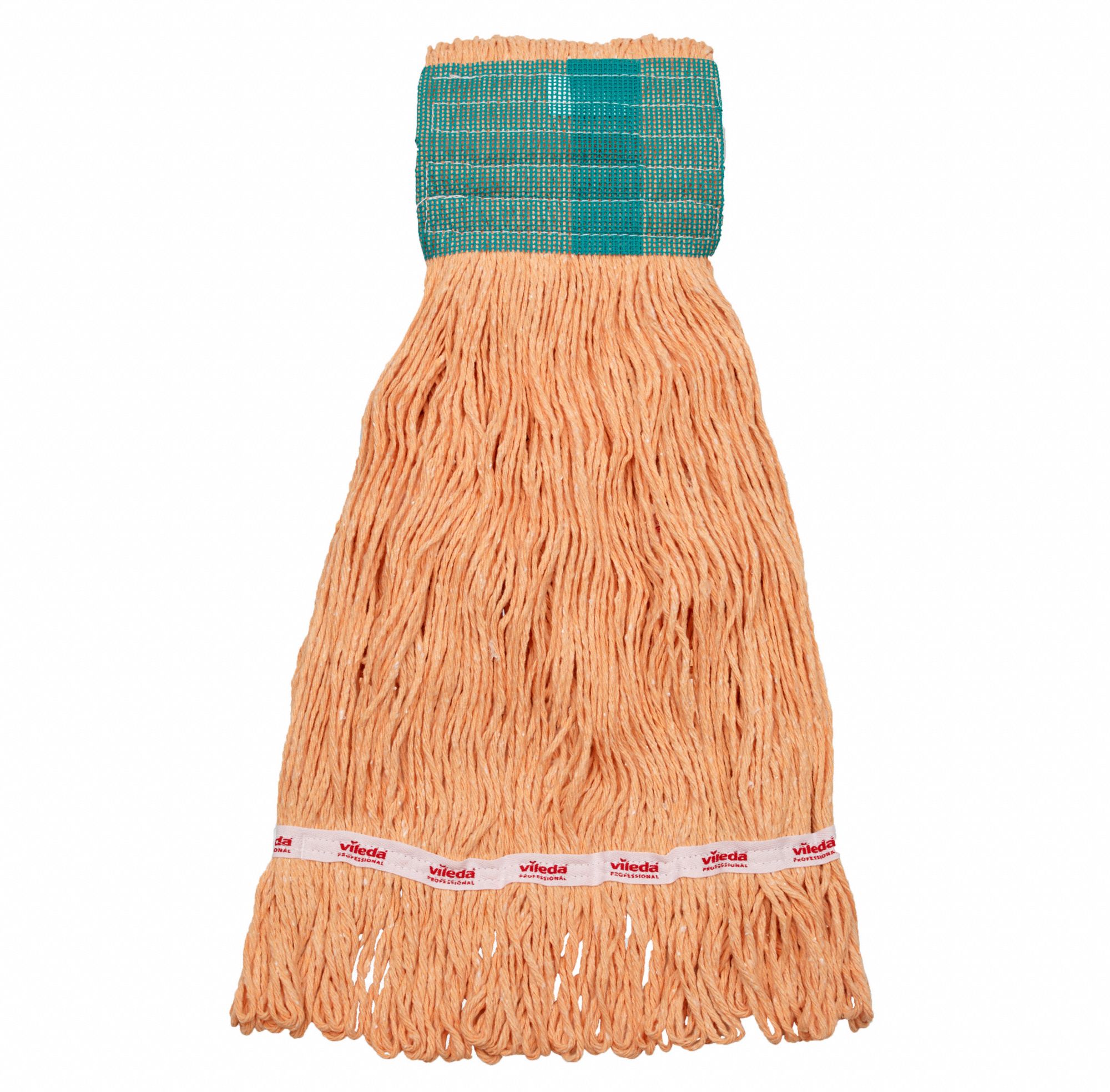 WET MOP HEAD,SNAP ON,ORANGE