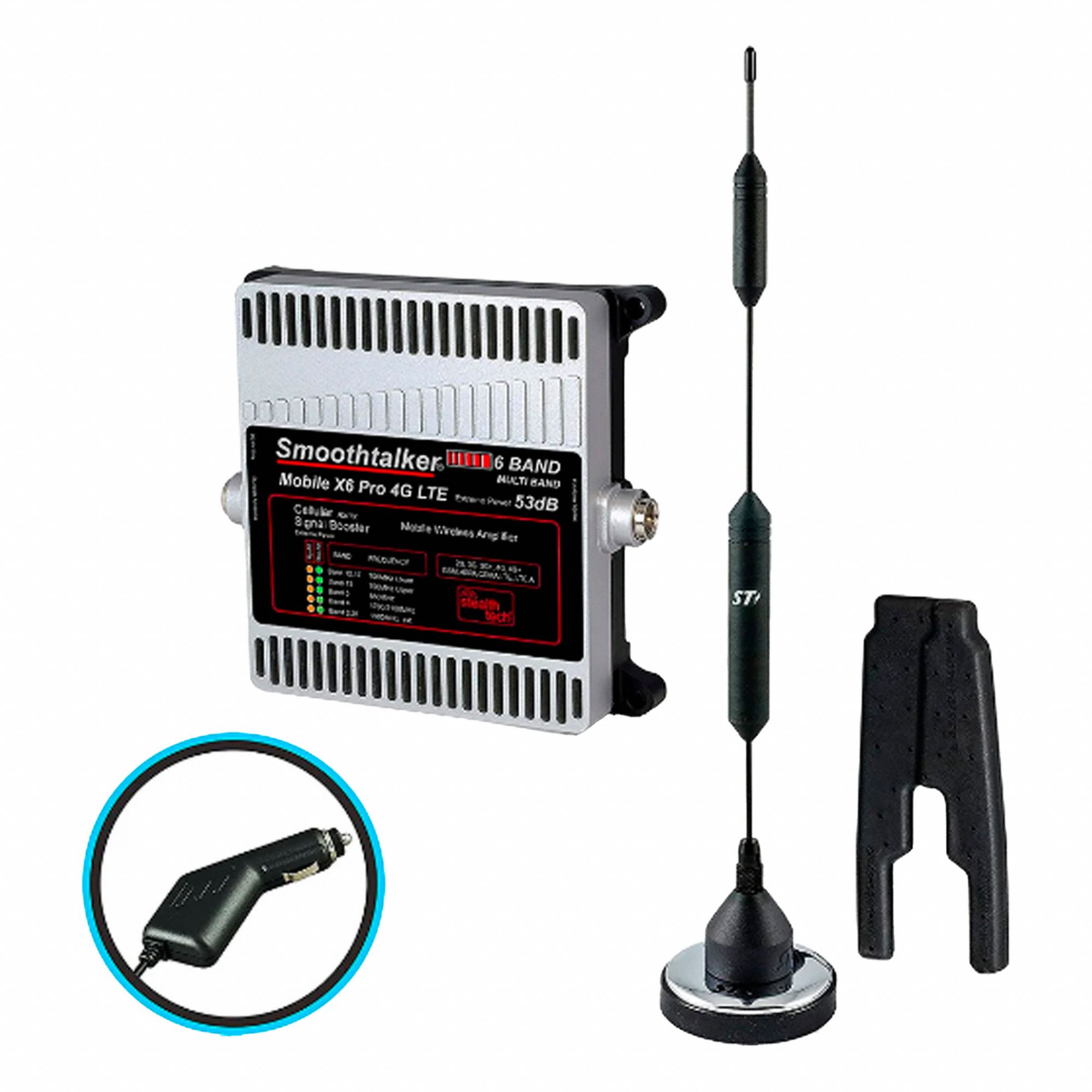 SIGNAL BOOSTER, MOBILE, 53 DB, 700-2100 HZ, 120V POWER SUPPLY, ANTENNAS