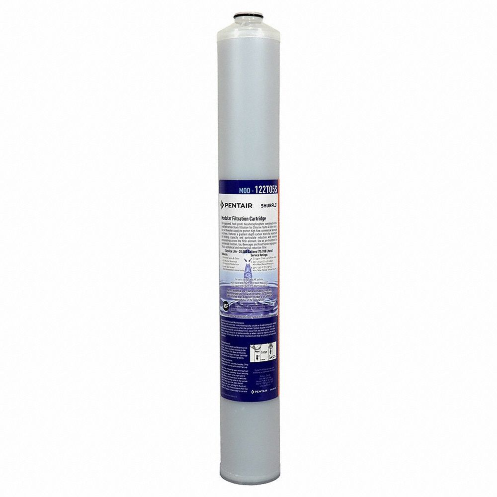 EVERPURE Water Filter Cartridge: 5 micron, 22 1/16 in Overall Ht (MPN MOD-122TO5S). Key specifications — Product Type: Water Filter Cartridge; Filter Media: Carbon; Brand: EVERPURE.