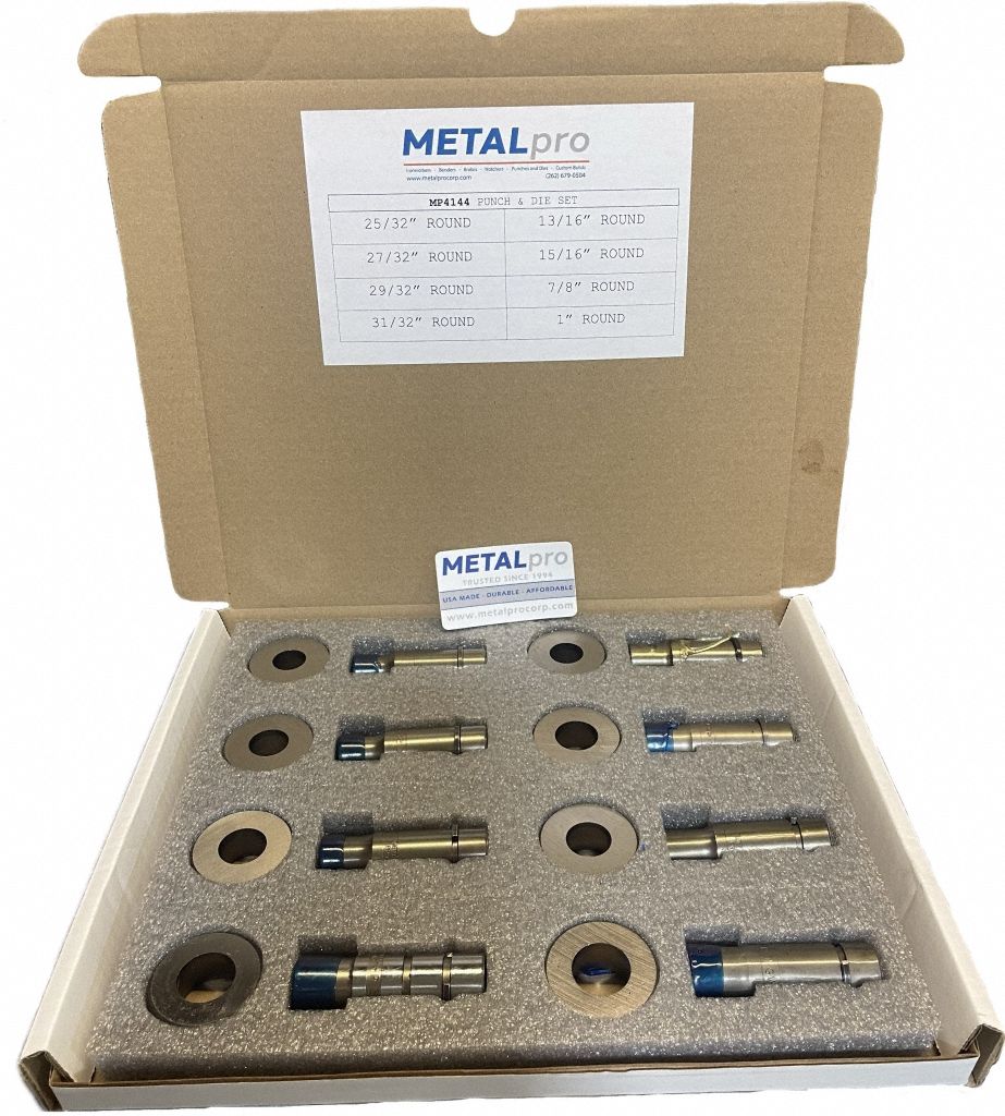 Punch and Die Set: MP4000FS/MP4500FS/MP5000FS, 40 lb_45 lb_50 lb Compatible Ironworker Size