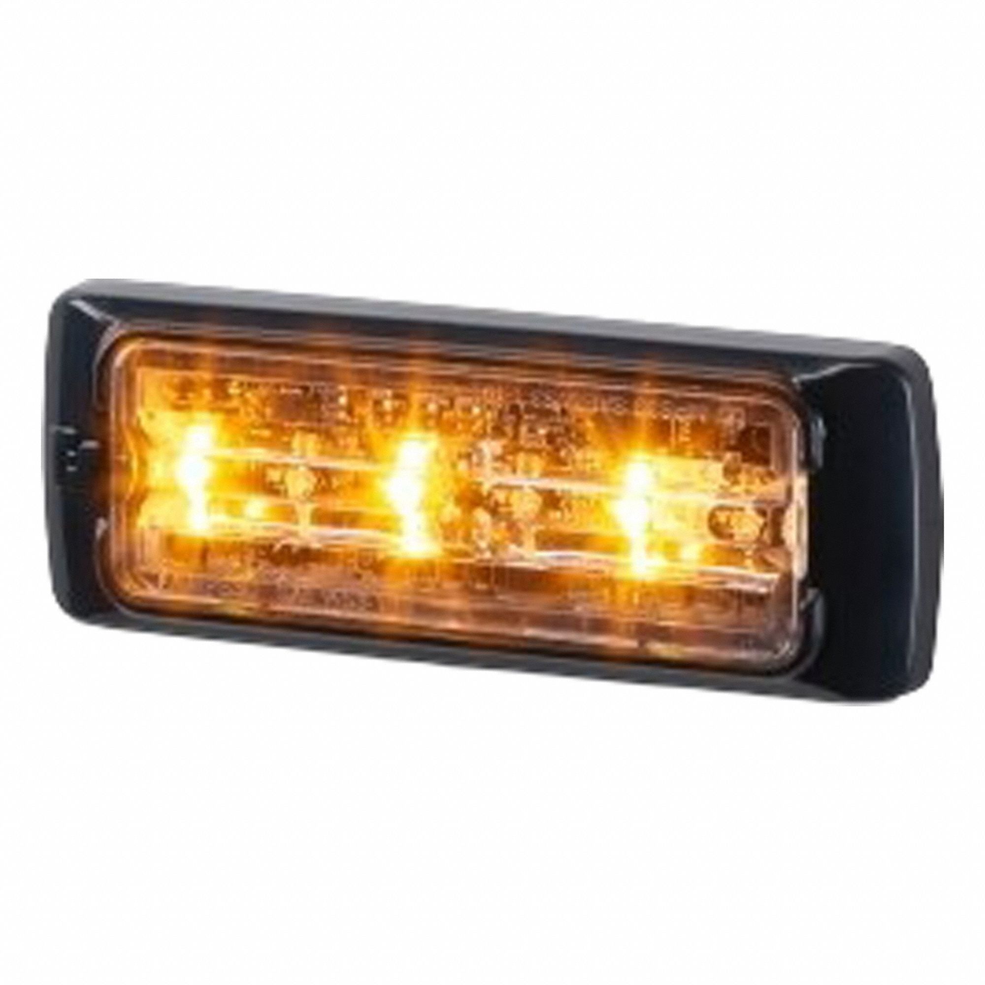 Emergency Light 3-LED Amber Clear Lens