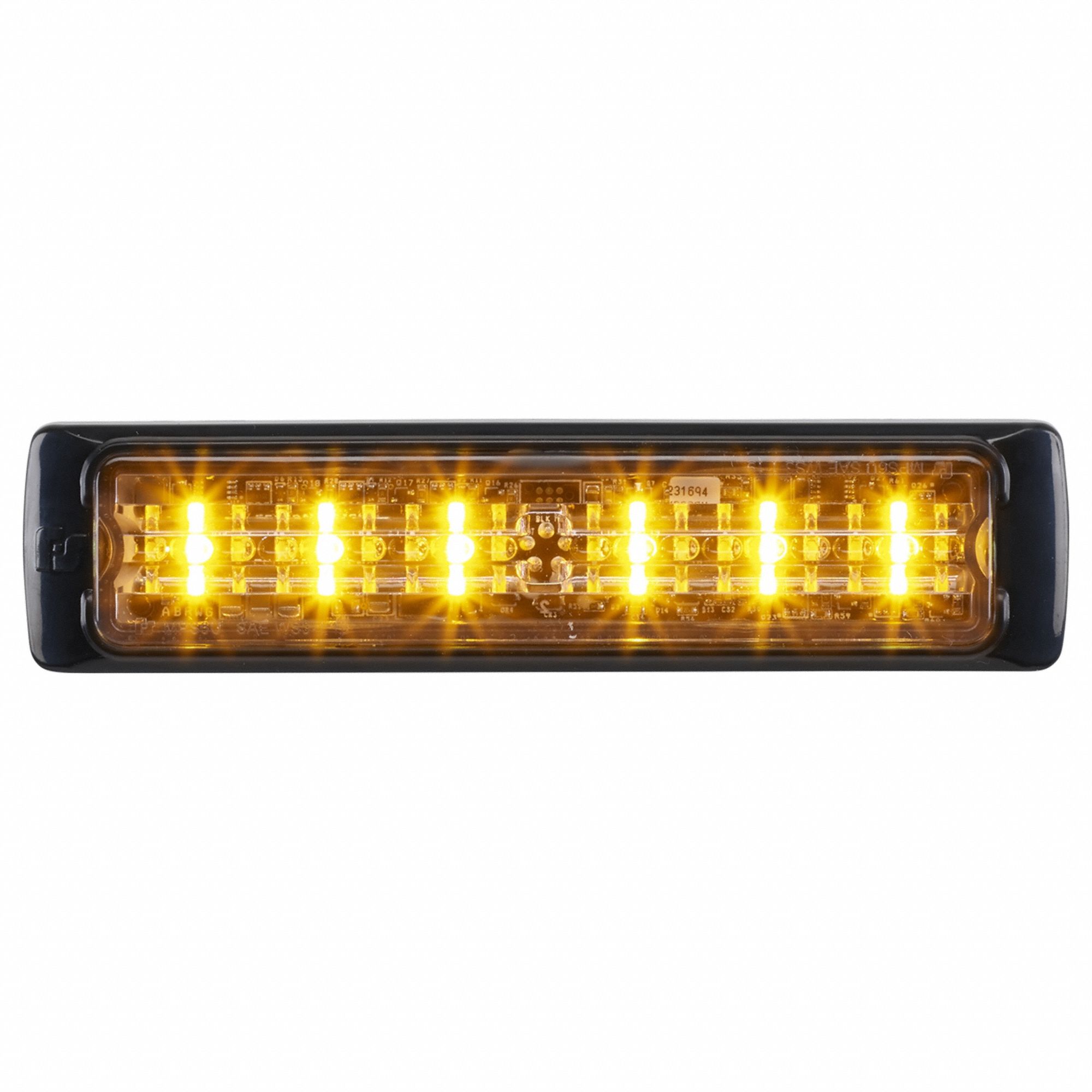 Perimeter Light: Perimeter Light, 5 1/5 in Lg - Vehicle Lighting, Amber, Clear, LED