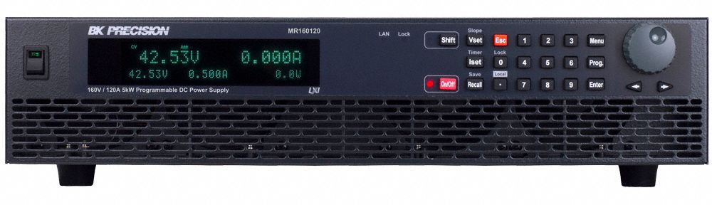 DC Power Supply: Digital DC, Included, 3.5 in H x 16.5 in W x 21 in D, NIST, LED