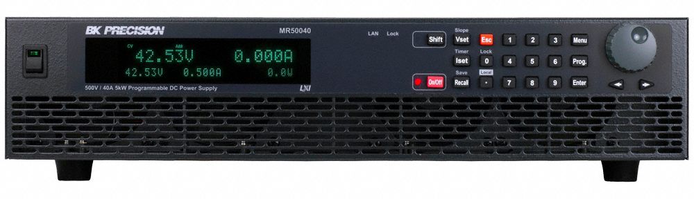 DC Power Supply: Digital DC, Included, 3.5 in H x 16.5 in W x 21 in D, NIST, LED