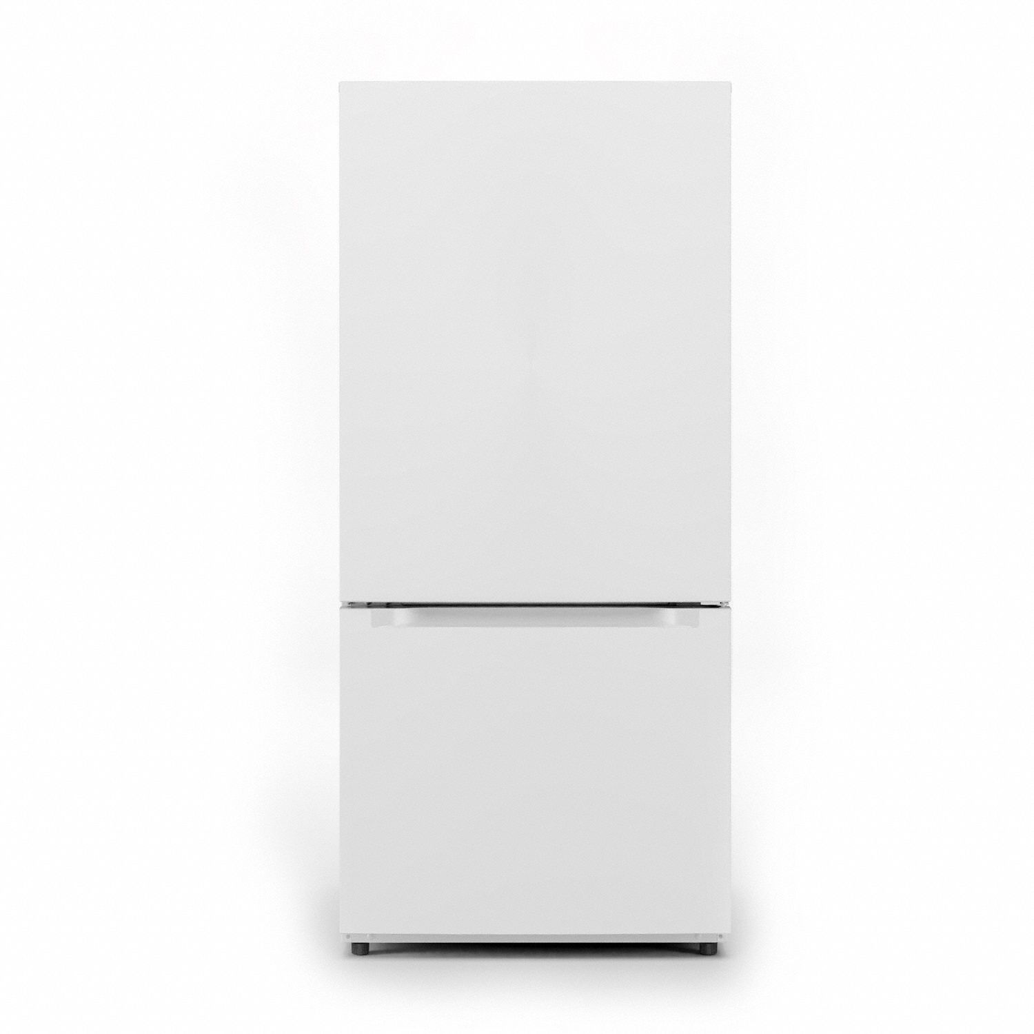 Bottom-Freezer Refrigerator: White,
