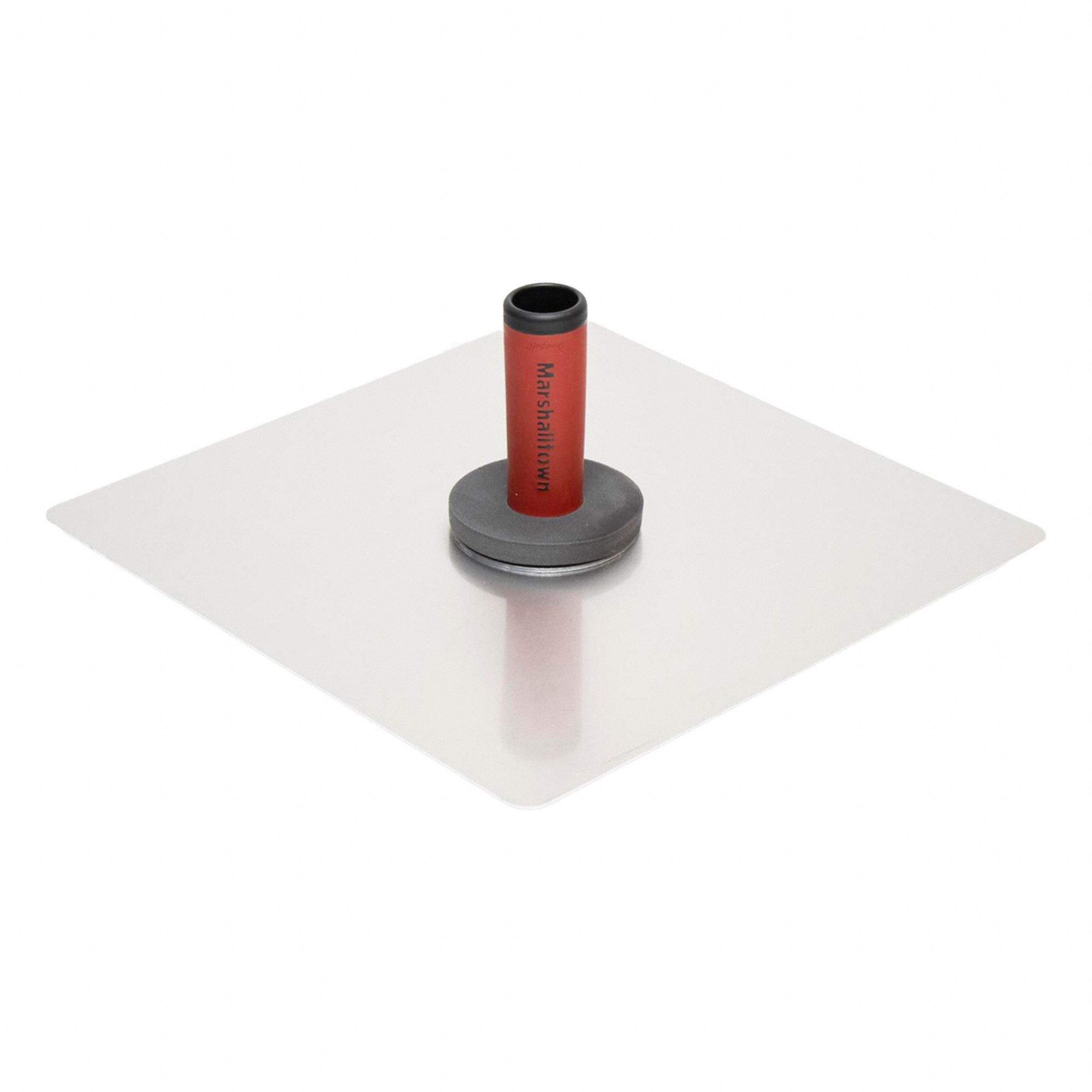 DRYWALL HAWK, DURASOFT HANDLE, 14 X 14 IN, HEAVY GAUGE HARD ROLLED ALUMINUM