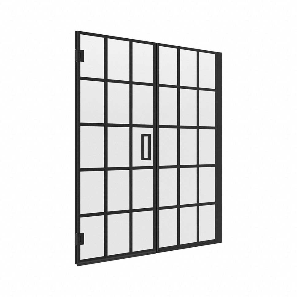 Shower Door: 46 1/2 in Min. Door Wd, 48 in Max. Door Wd, 74 in Overall Ht, Frameless