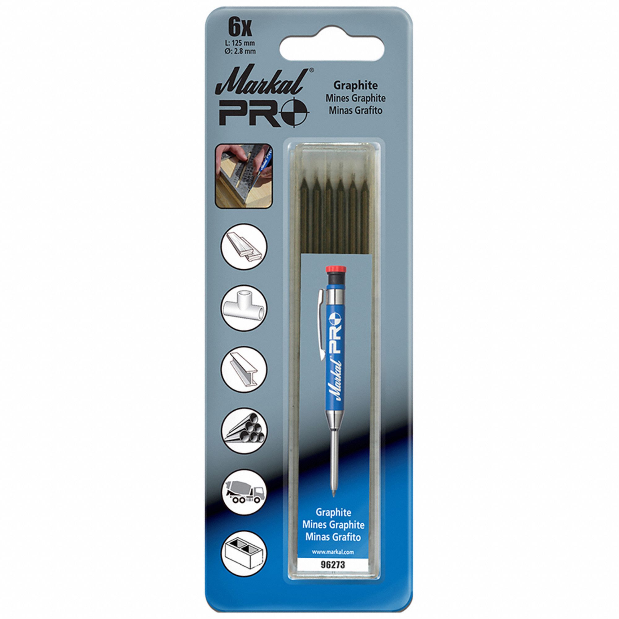 LEAD REFILL, FINE POINT, GRAPHITE, PK 6