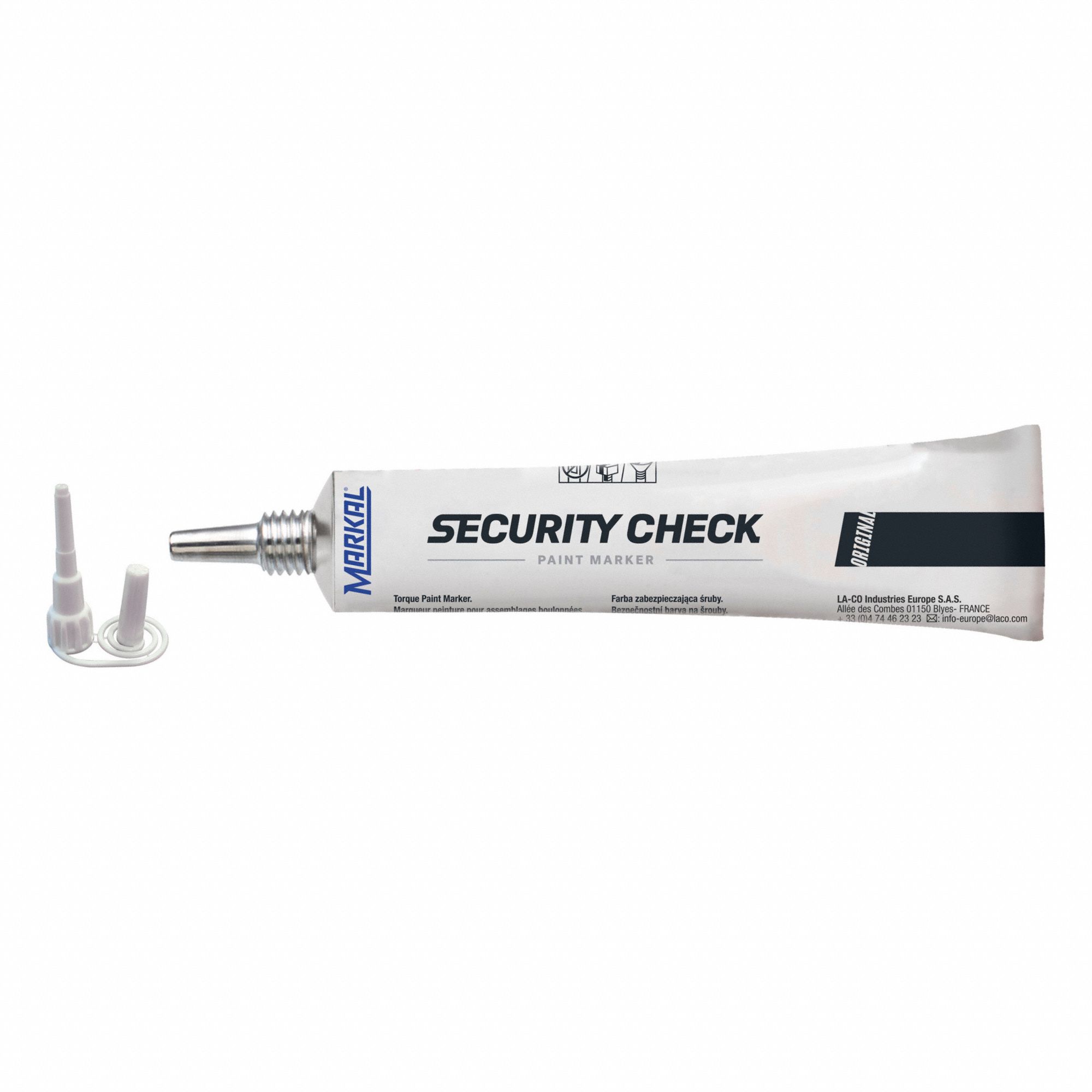 PAINT MARKER, MIN TEMP -4 ° F, MAX TEMP 158 ° F, BULLET TIP, PERMANENT, BLACK, METAL, RUBBER