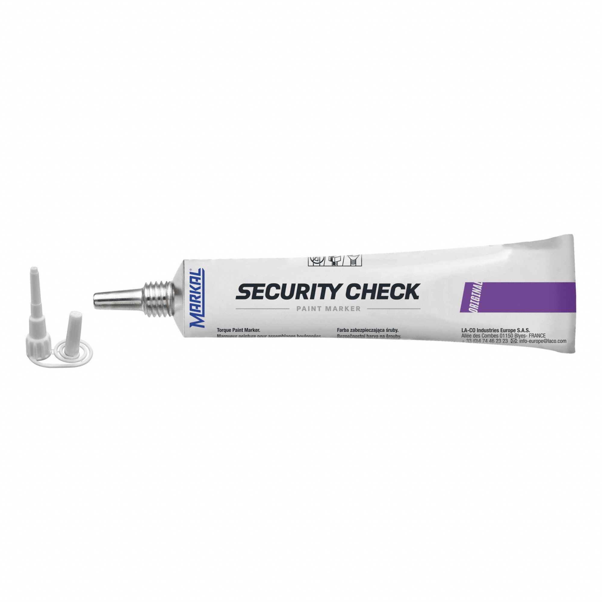PAINT MARKER, MIN TEMP -4 ° F, MAX TEMP 158 ° F, BULLET TIP, PERMANENT, PURPLE, METAL, RUBBER