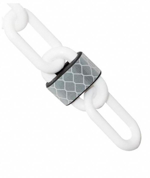 2Inx25Ft Reflective Plas Chain White