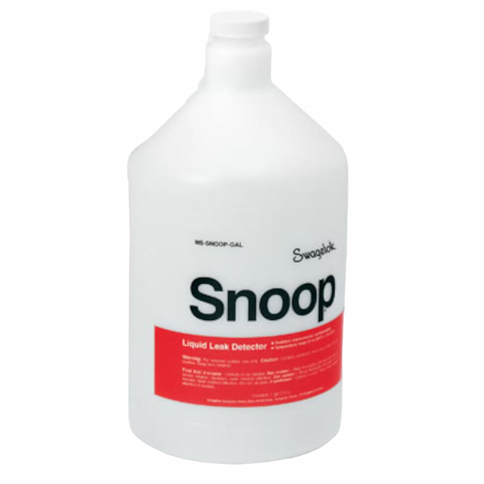 SNOOP Gas Leak Detector: 1 gal, Bottle, 27°F to 200°F Temp. Range (MPN MS-SNOOP-GAL). Key specifications — Brand: SNOOP.