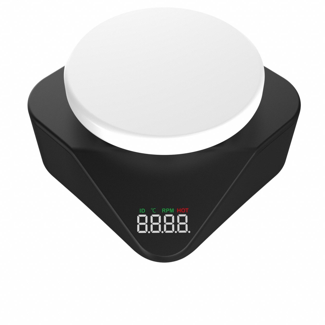 Hot Plate Stirrer: 6 Positions, 5 in Plate Wd, Round, Hot Plate Stirrer, Digital