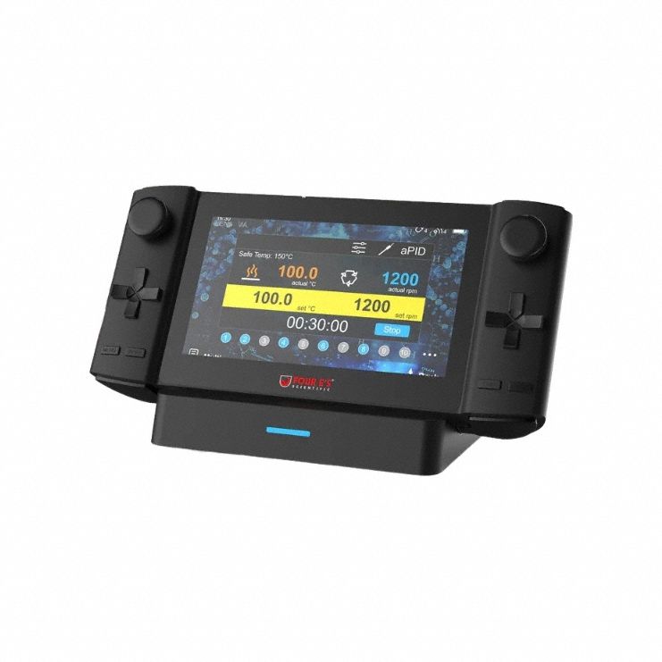 Hot Plate Stirrer: 6 Positions, 5 in Plate Wd, Round, Hot Plate Stirrer, Digital