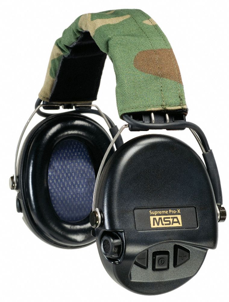 OREILLETTES, PLIABLES, NOIR/CAMO, 18 DB, CSA, (2) AAA, 600 HEURES ET, SUPREME PRO-X