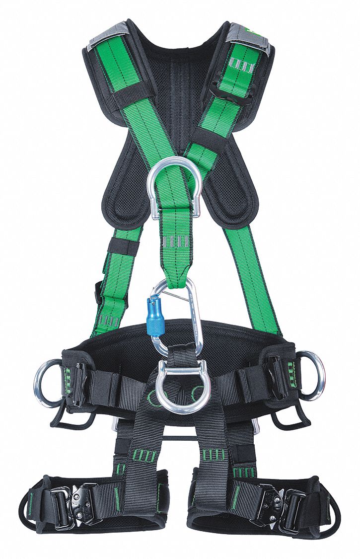 HARNAIS DE SUSPENSION,BAÏONNETTE,DOS,AVANT,ANNEAUX D LATÉRAUX,400 LIVRES, M/G,VRT,NYLON A/ ALU