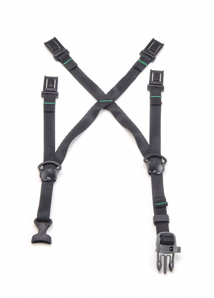 MENTONNIÈRE,POUR CASQUE DE SÉCURITÉ V-GARD H1 TRIVENT,4 POINTS DE FIXATION,NOIR,NYLON