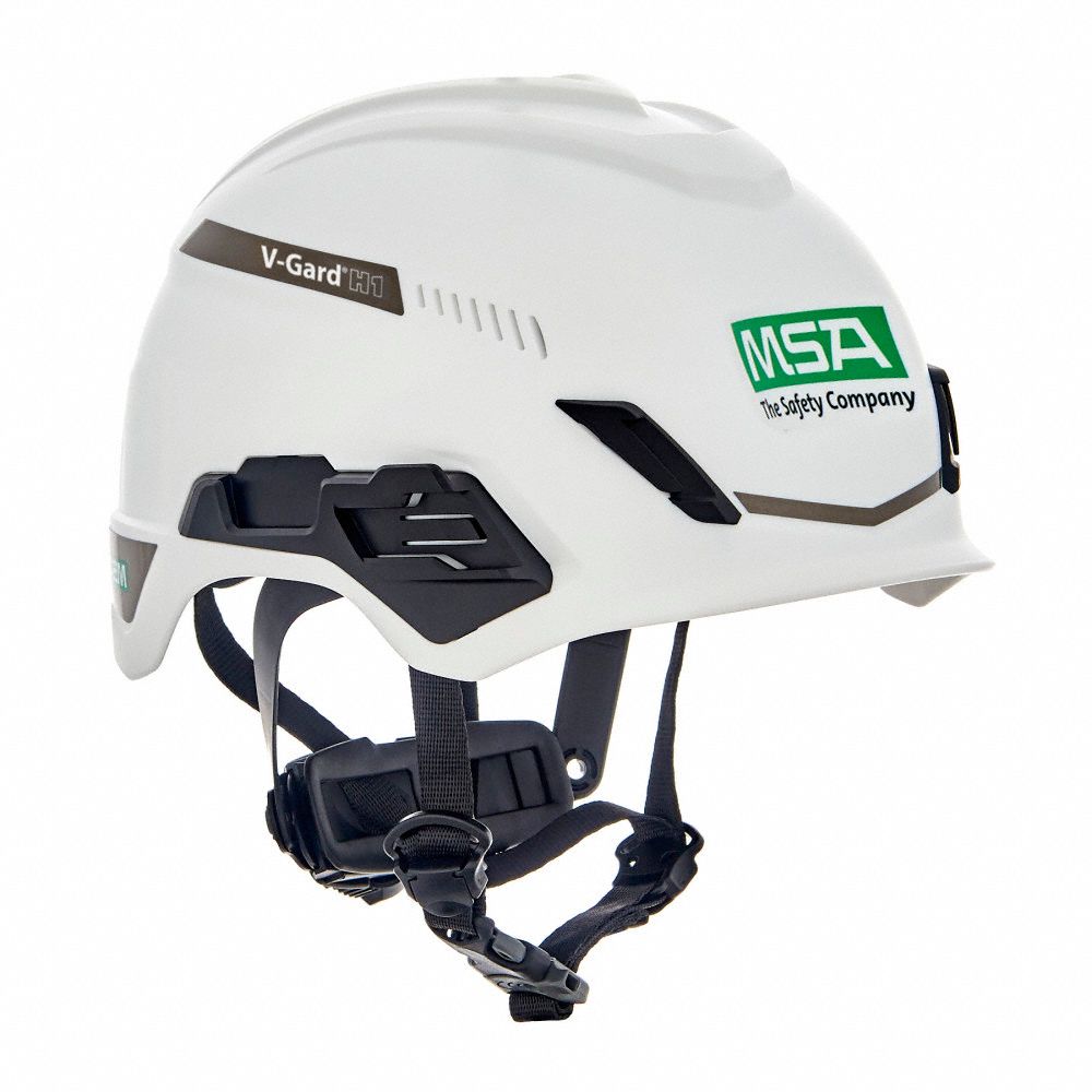 CASQUE DE SÉCURITÉ, HDPE, CLIQUET PIVOT 4 PTS FAS-TRAC III, TAILLE 6½ À 8, DOUBLURE EN MOUSSE, BLANC
