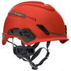 SAFETY HELMET, HDPE, 4-PT FAS-TRAC III PIVOT RATCHET, SIZE 6½ TO 8, RED