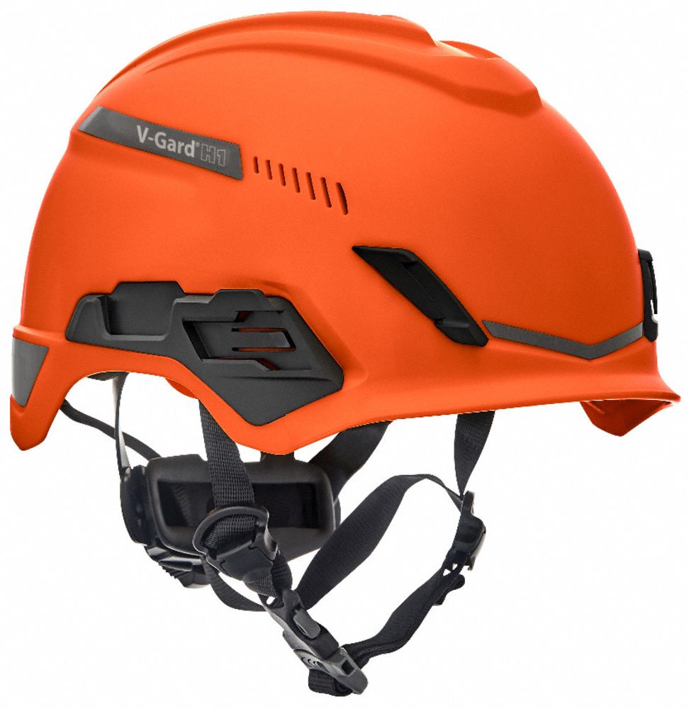 CASQUE DE SÉCURITÉ, HDPE, CLIQUET PIVOT 4 PTS FAS-TRAC III, TAILLE 6½ À 8, ORANGE