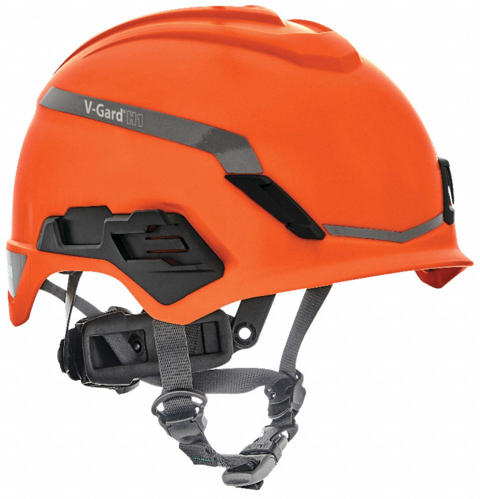 CASQUE SÉCURITÉ, CSA Z94.1-15, TYPE 1, CLASSE E, PEHD, CLIQUET FAS-TRAC III À 4 POINTS, ORANGE