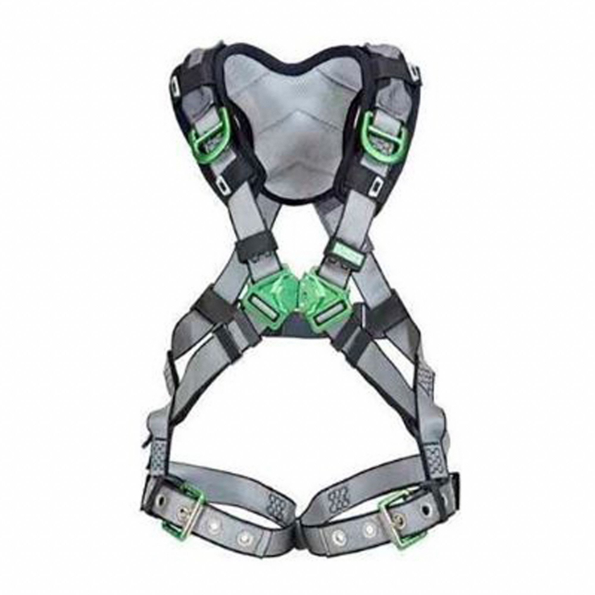 HARNESS, FULL-BODY, CLIMB/POSITION/RESCUE, VFIT/CSA Z259.10/BACK/CHEST/HIP/SHOULDER DRING, 2XL, GRY