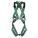HARNESS, FULL-BODY STANDARD, V-FORM/CSA Z259.10/BACK D-RING, GREEN, XL, NYLON/STEEL