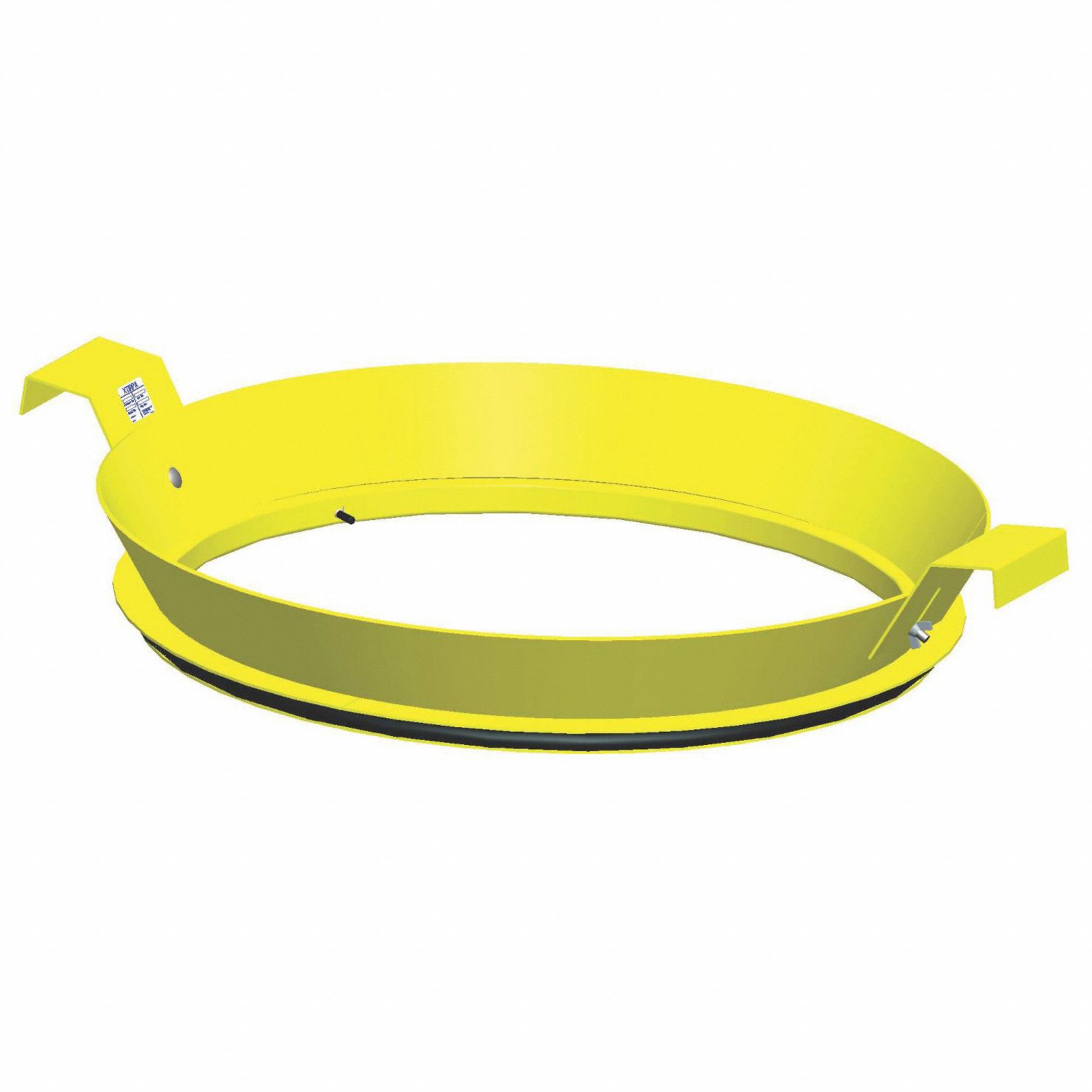 SAFETY RING, USE WITH IN-2010 RETAINING RING, CONE-SHAPED, YLW, 11 IN H/29 IN DIA, ALUMINUM