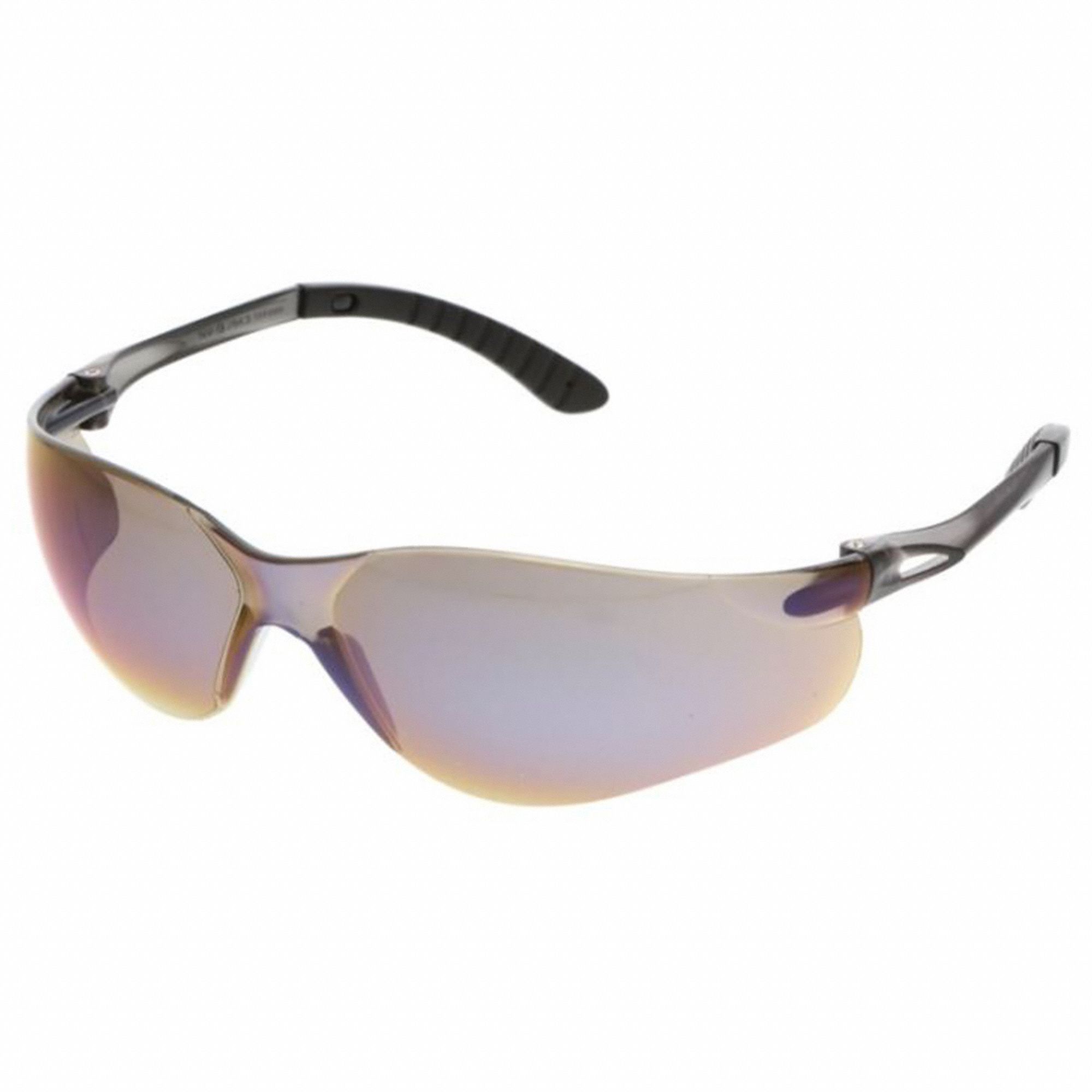 LUNETTES SÉCURITÉ, CSA, PROTECTION ANTI-UV/ANTI-RAYURES, VERRES MIROITÉS GRIS/NOIR/BLEU, PC