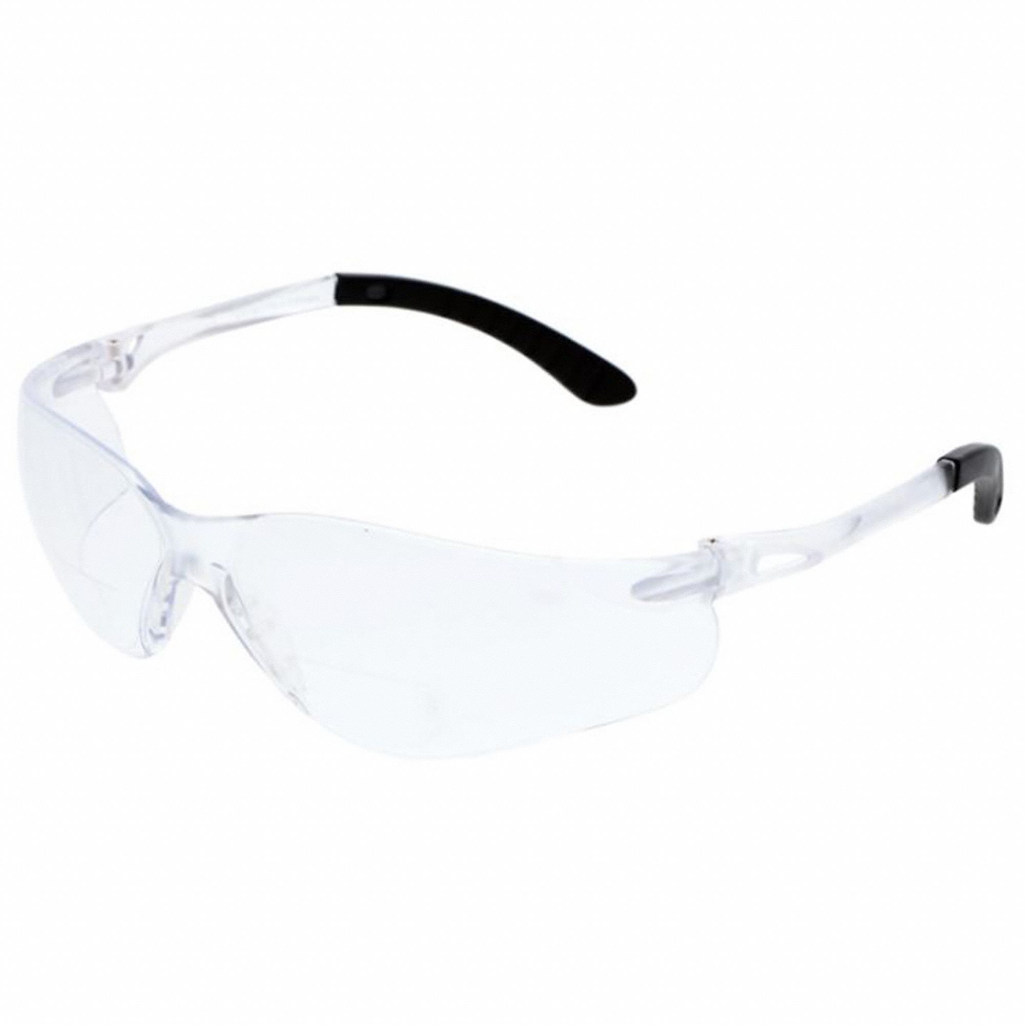 LUNETTES SÉCURITÉ A/LOUPE, CSA, RÉSISTANTES RAYURES/PROTECTION ANTI-UV, NOIRES/TRANSPARENTES, PC