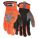 CUT RESISTANT MECHANIC GLOVES, ANSI 2, SLIP ON, SZ S/7, ORANGE, COTTON/POLYESTER/SYNTHETIC LEATHER