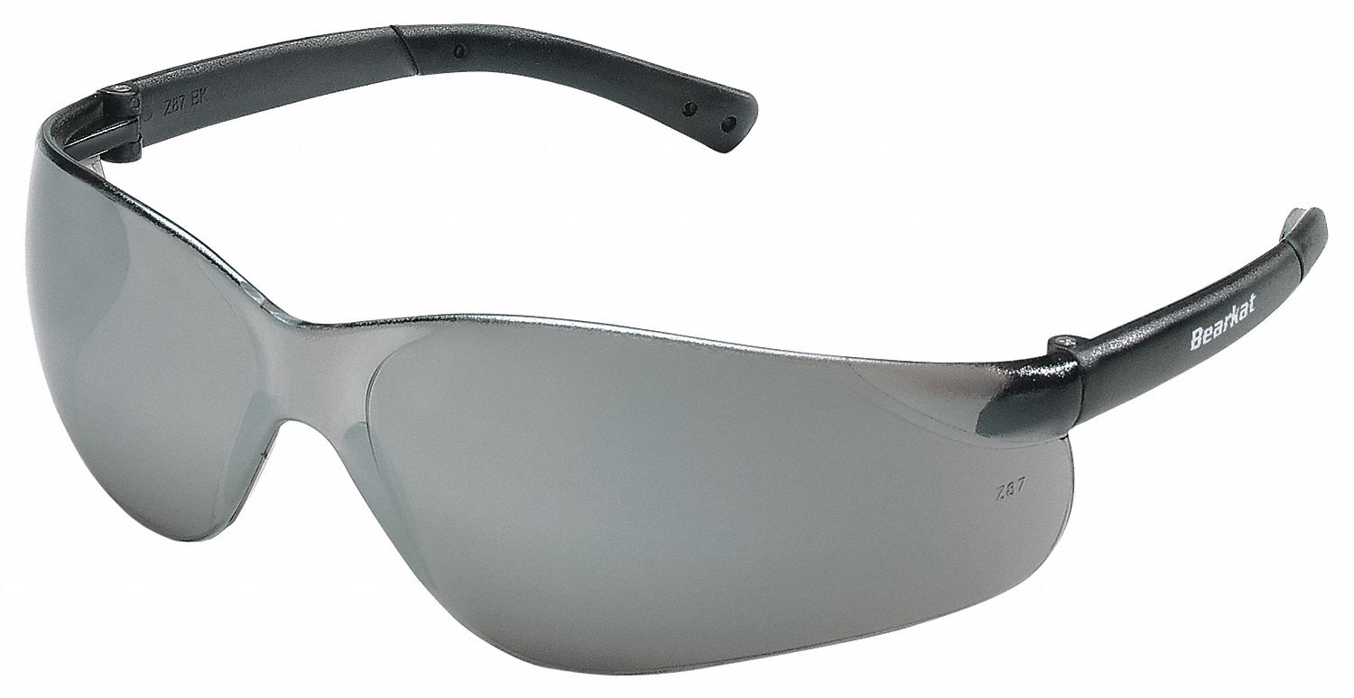 LUNETTES DE SÉCURITÉ, SANS MONTURE, ENVELOPPANTES, PC, DURAMASS, MIROIR ARGENTÉ, CSA, UV, UNISEXE
