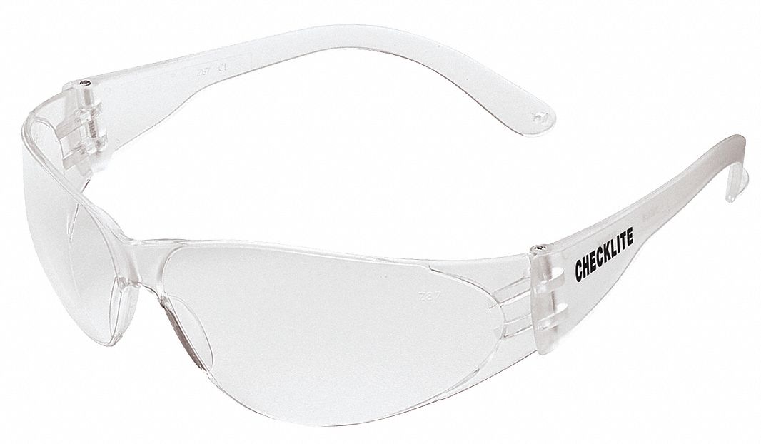 FRAMELESS SAFETY GLASSES, CSA, SCRATCH-RESISTANT, CLEAR, PC