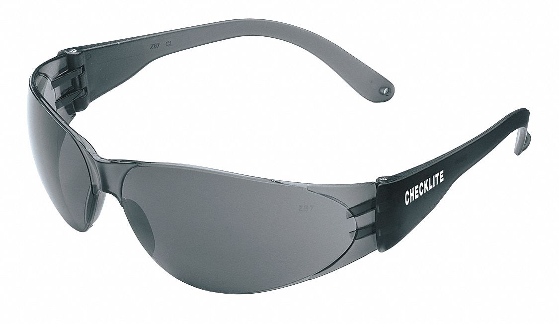 LUNETTES PROTECTION S/ MONTURE, CSA, RÉSISTANTES AUX RAYURES/PROTECTION ANTI-UV, GRIS, POLYCARBONATE